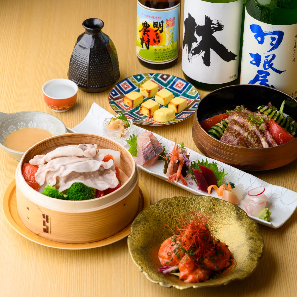 前菜からお食事まで、旬のお料理が楽しめるコース